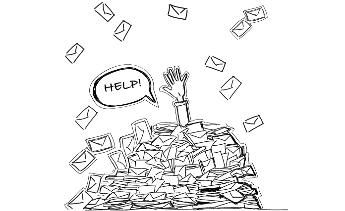 illustration how to handle emails effectively
